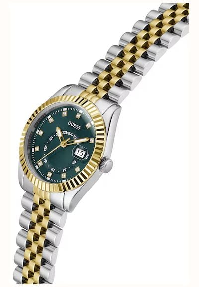 Guess Ladies Jada Two-Tone Multi-Function Date Watch With Green Dial GW0936L3 - alternate view 4