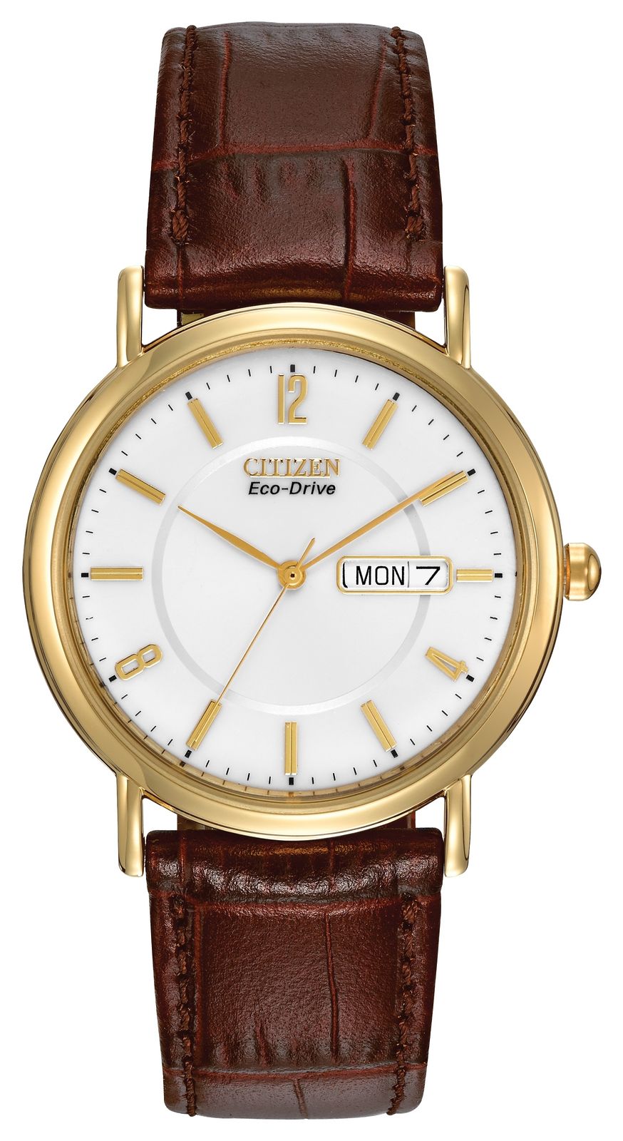 Citizen BM8242-08A Eco-Drive Brown Leather Strap Watch