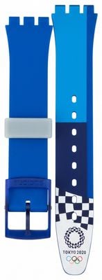 Swatch Swatch Tokyo 2020 Blue Silicone Strap J54566