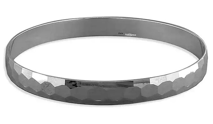 James Moore CME H1620 Sterling Silver 8mm Solid Slave with Jewellery