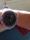 Customer picture of Garmin Instinct Solar GPS Orchid Rubber Strap 010-02293-02