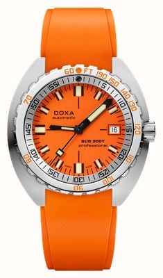 DOXA SUB 300T Professional (42.5mm) Orange Iconic Dial / Orange FKM Rubber Strap 840.10.351.21