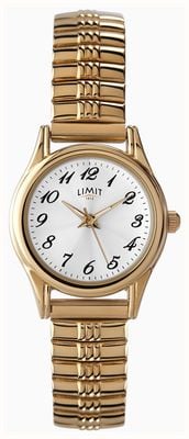 Limit Classic Quartz (24mm) Silver Dial / Gold PVD Stainless Steel Expanding Bracelet 6955
