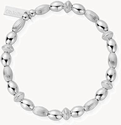 ChloBo | Sterling Silver 'Mini Oval Disc' Bracelet | SBMOD
