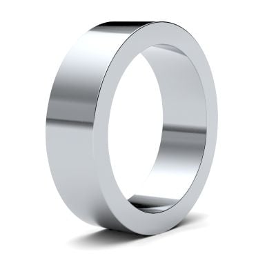 James Moore Wedding Rings | 9ct White Gold | 6mm | Heavy | Flat | AG_6GHF-9W