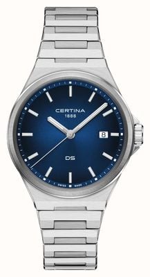 Certina DS-7 Quartz (39mm) Blue Dial / Stainless Steel Bracelet C0434101104100