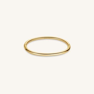 Rosefield Jewellery Plain Essential Gold Plated Bangle JBPBG-J1045