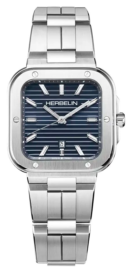 Herbelin 14546B15 Cap Camarat Square Quartz (35mm) Blue Dial Watch