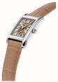 Frederique Constant Carrée Small Seconds (25mm) Light Brown Sunray Dial / Light Brown Leather Strap FC-235BR2C6 - alternate view 2