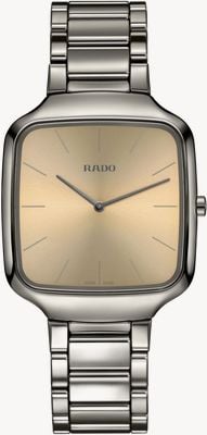 RADO Rado True Square Thinline Quartz Ceramic Champagne Dial Watch R21119402