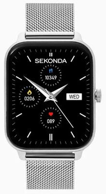 Sekonda Motion Lux Smartwatch (37mm) Digital Display / Stainless Steel Mesh Bracelet 30365