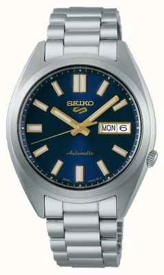 Seiko 5 Sports SNXS Vintage Gold Collection In 'Blazer Blue' SRPL55K1