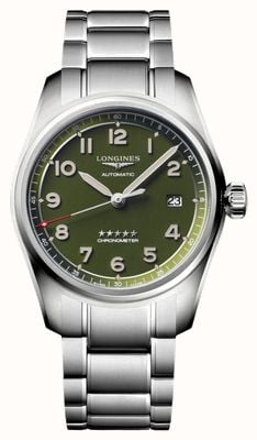 LONGINES Spirit (40mm) Green Dial / Stainless Steel Bracelet L38104036