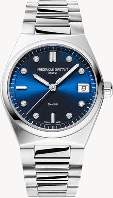 Frederique Constant Highlife Diamond Quartz (31mm) Blue Sunray Dial / Stainless Steel FC-240ND2NH6B