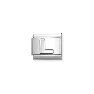 Nomination 330113/12 Classic Letter L Oxidised Charm Jewellery
