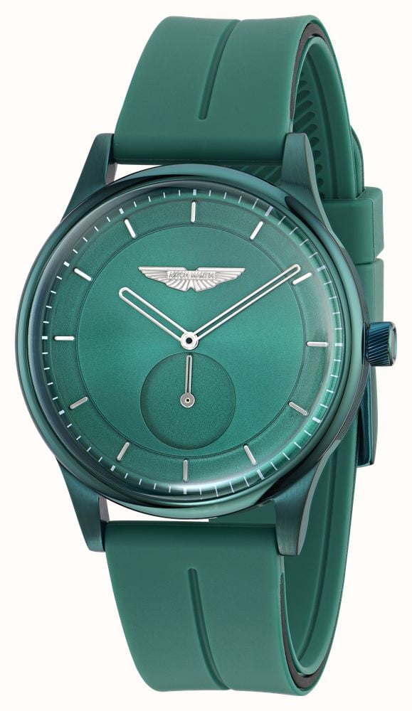 Aston Martin SLS Icon Small-Seconds Quartz (40mm) Podium Green Dial / Podium Green Silicone Strap MTIL1F603 - alternate view 2