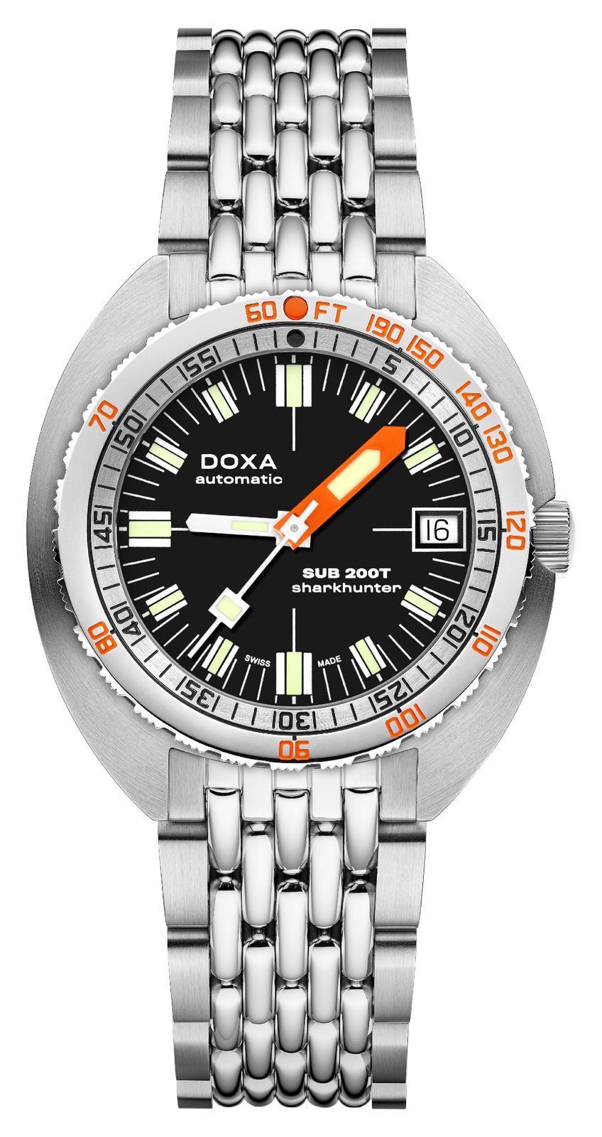DOXA 804.10.101.10 SUB 200T Sharkhunter (39mm) Black Iconic Watch