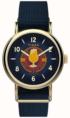 Timex x Harry Potter Weekender Butterbeer (37mm) Blue Dial / Blue Fabric Strap TW2Y76100