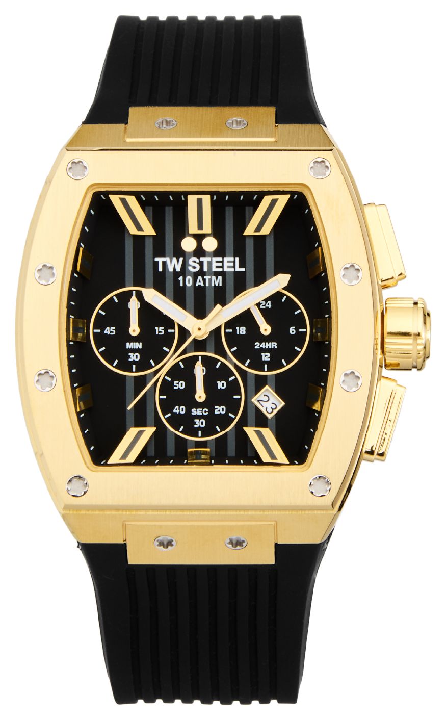 TW Steel TO2 Men's Tonneau (42mm) Black Chronograph Dial / Watch