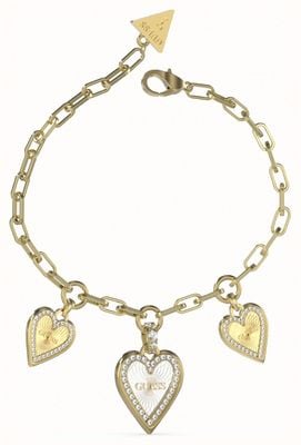 Guess Love Me Tender White Heart bracelet JUBB03235JWYGRHS