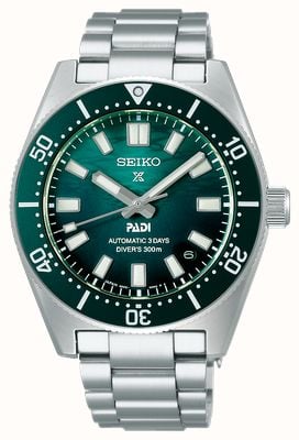 Seiko Prospex 1965 Heritage Diver’s PADI Special Edition (42mm) Green Dial / Stainless Steel Bracelet SPB501J1