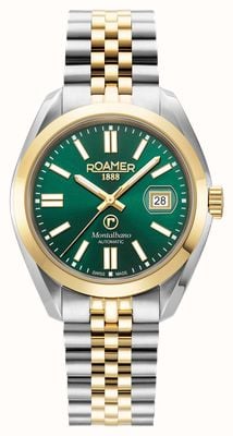 Roamer Men's Montalbano (41.5mm) Green Dial / Two-Tone Stainless Steel Bracelet 996983 47 75 20