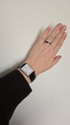 Customer picture of Seiko Classic Dress (27.2mm) White Dial / Black Leather Strap SWR103P1