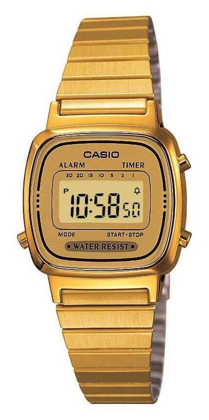 Casio LA670WEGA-9EF Women’s Classic Digital Dial / Gold-Tone Watch