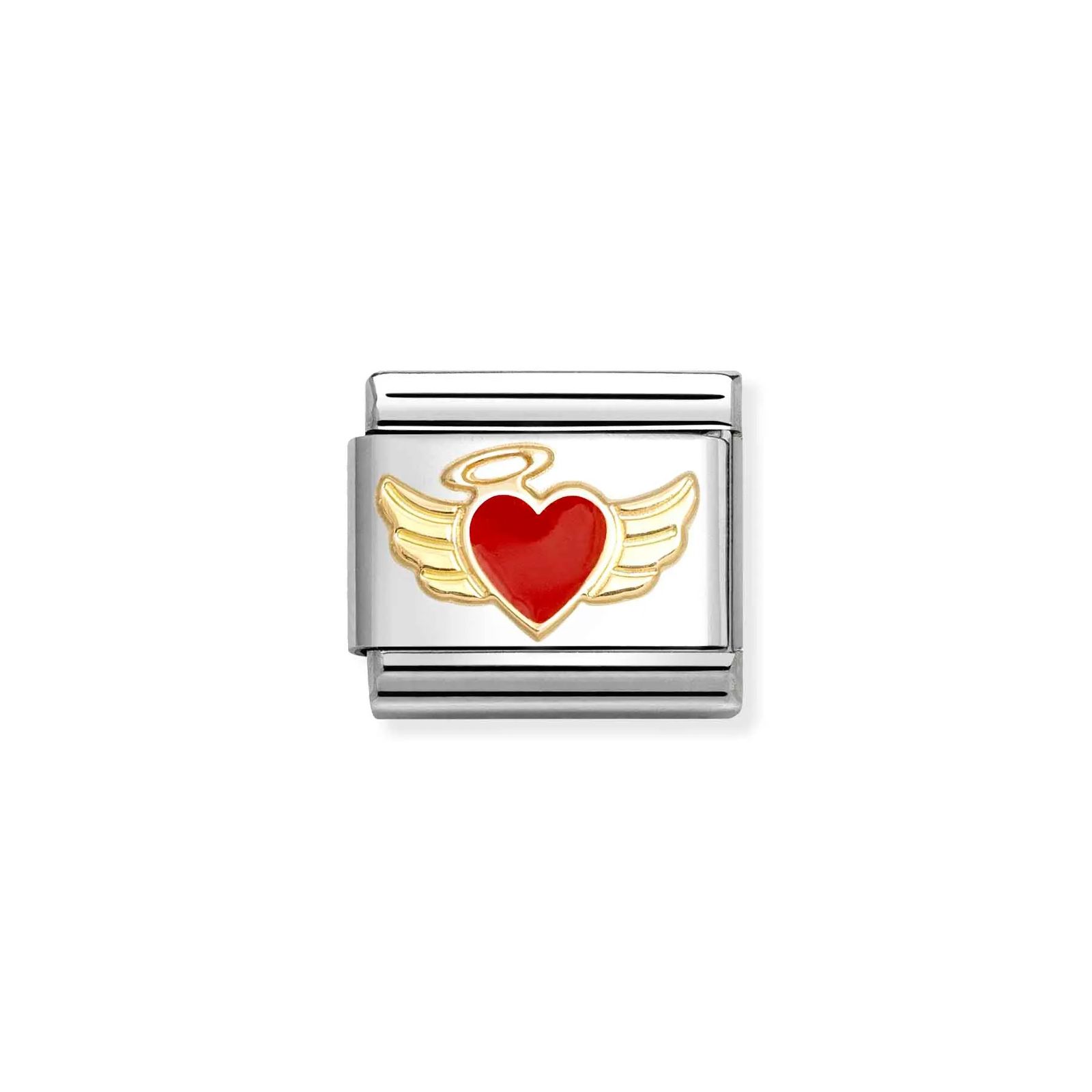 Nomination 030207/52 Classic Angel Heart 18ct Gold & Steel Jewellery