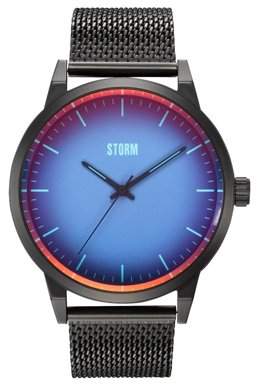 STORM 47487/SL/B Styro Slate Blue | Slate Grey Steel Mesh Watch