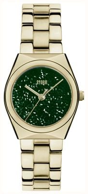 STORM Women's AZALYN GOLD GREEN (30mm) Green Dial / Gold-Tone Stainless Steel Bracelet 47547/GD/GN