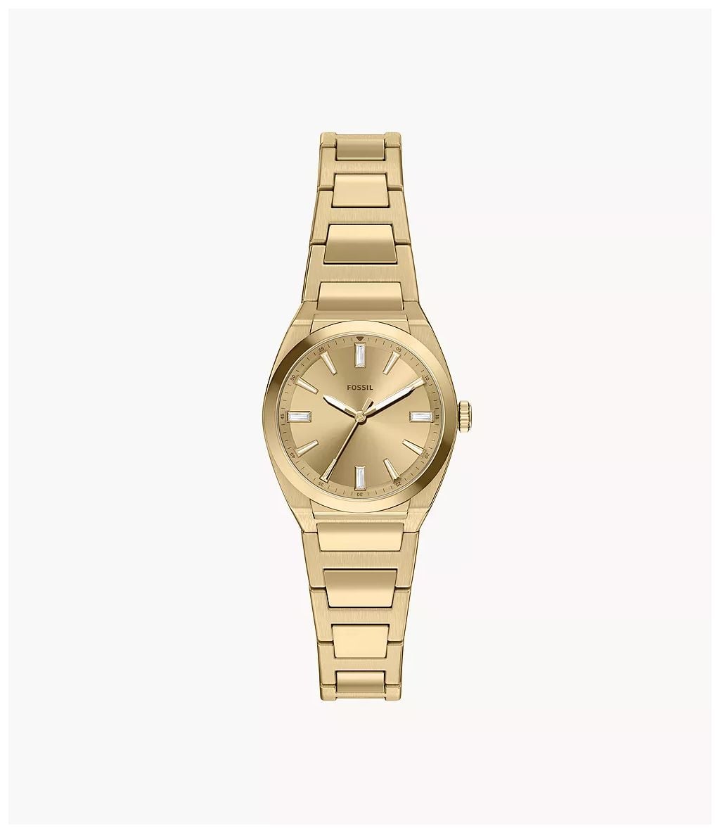 Fossil ES5492 Everett 27 mm Three-Hand Gold-Tone Stainless Watch