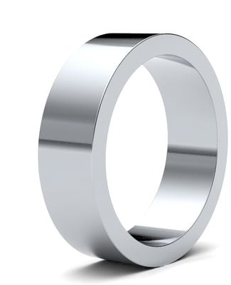 James Moore Wedding Rings | 18ct White Gold | 6mm | Medium | Flat | AG_6GMF-18W