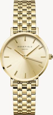Rosefield Small Edit (26mm) Champagne Gold Dial / Gold-Plated Stainless Steel Bracelet SCGSG-S05