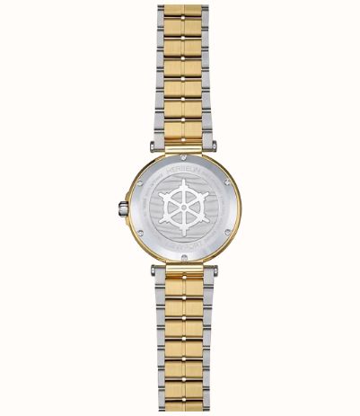 Herbelin Newport Quartz Diamond (35mm) Mother-of-Pearl Dial / Two-Tone Stainless Steel Bracelet 18289BT1N89 - alternate view 3
