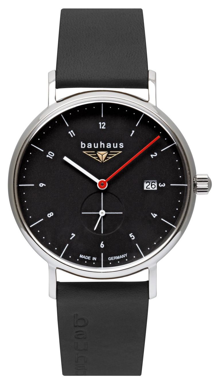 Bauhaus 21302 Classic Small-Seconds Quartz (41mm) Black Dial Watch