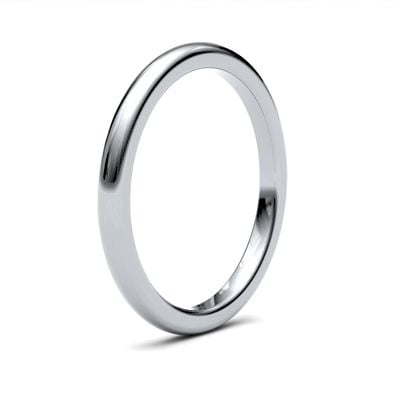 James Moore Wedding Rings | 9ct White Gold | 2mm | ExtraHeavy | Premium Court | AG_2LZP-9W