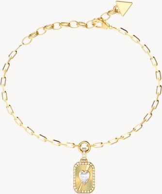 Guess Guess Jewellery Womens Love Tag Charm Bracelet UBB06358YGL