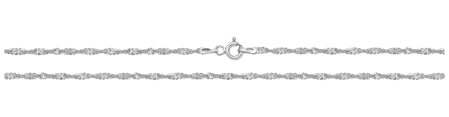 Treasure House G1103/18 Sterling Silver Singapore Chain 18 Jewellery