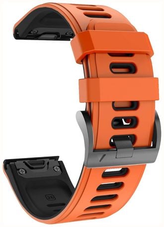 Garmin Compatible Strap Cool Orange 20mm For Fenix 7S/8 43mm/Epix 43mm A-ORANGE20MM