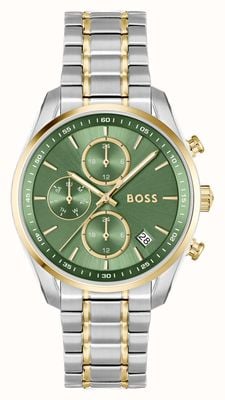 BOSS Grand Tour Green Dial / Two-Tone Stainless Steel Bracelet 1502766