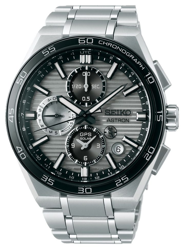Seiko SSH177J1 Astron âSilvery Greyâ 5X GPS Solar Dual- Watch