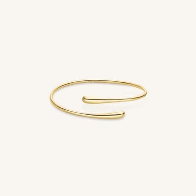 Rosefield Jewellery Contrarié Cuff Bangle Gold Plated JBCBG-J1047