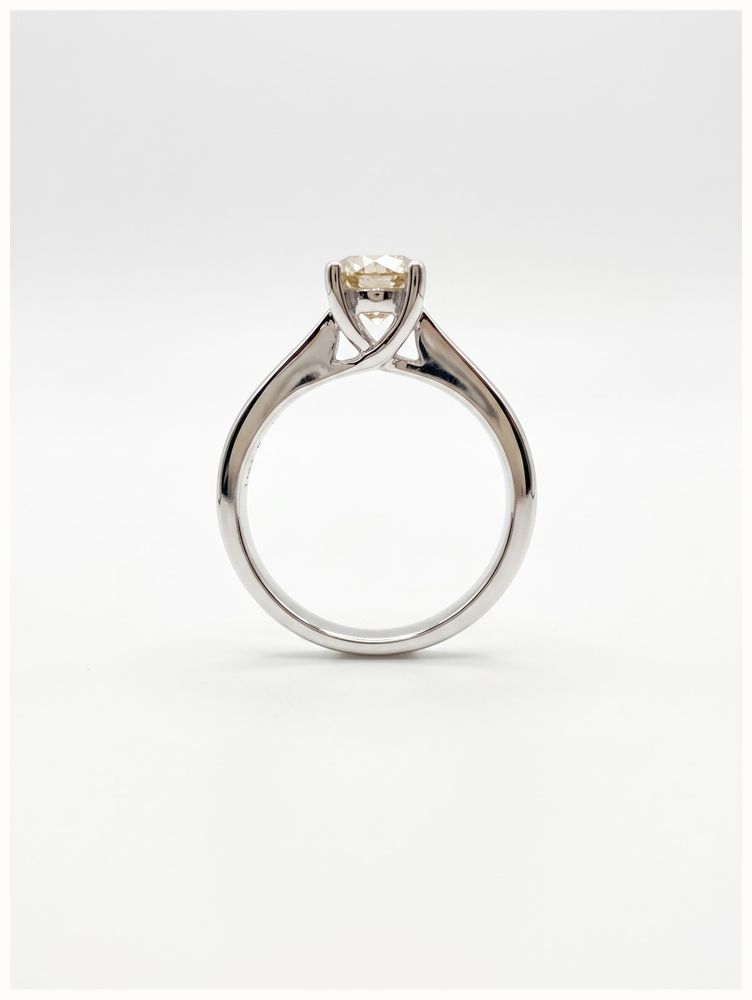 1.02ct Round Brilliant Natural Diamond 18ct White Gold Solitaire Ring JM2409 - alternate view 3