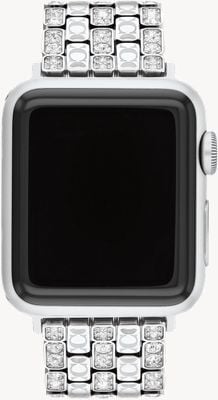 Coach Apple Watch Strap (38/40/41mm) Crystal-Set Stainless Steel 14700261