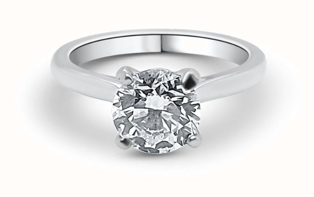 alon lewi Platinum Diamond Set Soliare Ring 2.01ct J60035
