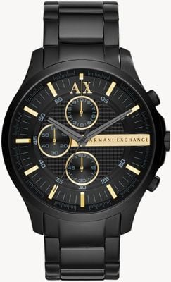 Armani Exchange Men's | Black Chronograph Dial | Black PVD Bracelet AX2164