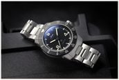 Sinn EZM 19 Mission Timer Automatic (41mm) Matte Black Dial / Stainless Steel H-Link Bracelet 119.010 - alternate view 6