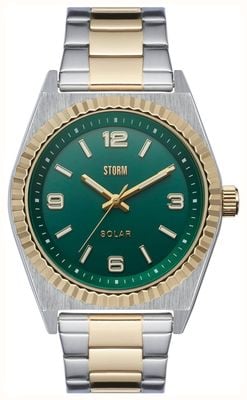 STORM SUNSTONE Solar (41mm) Green Dial / Two-Tone Stainless Steel Bracelet 47566/GD/GN