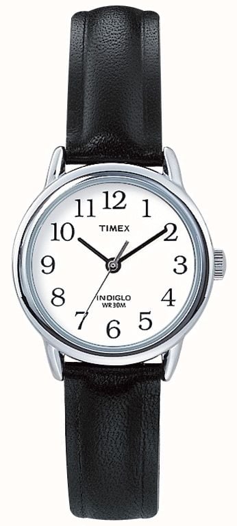 Timex Original Easy Reader Black Leather Strap T20441